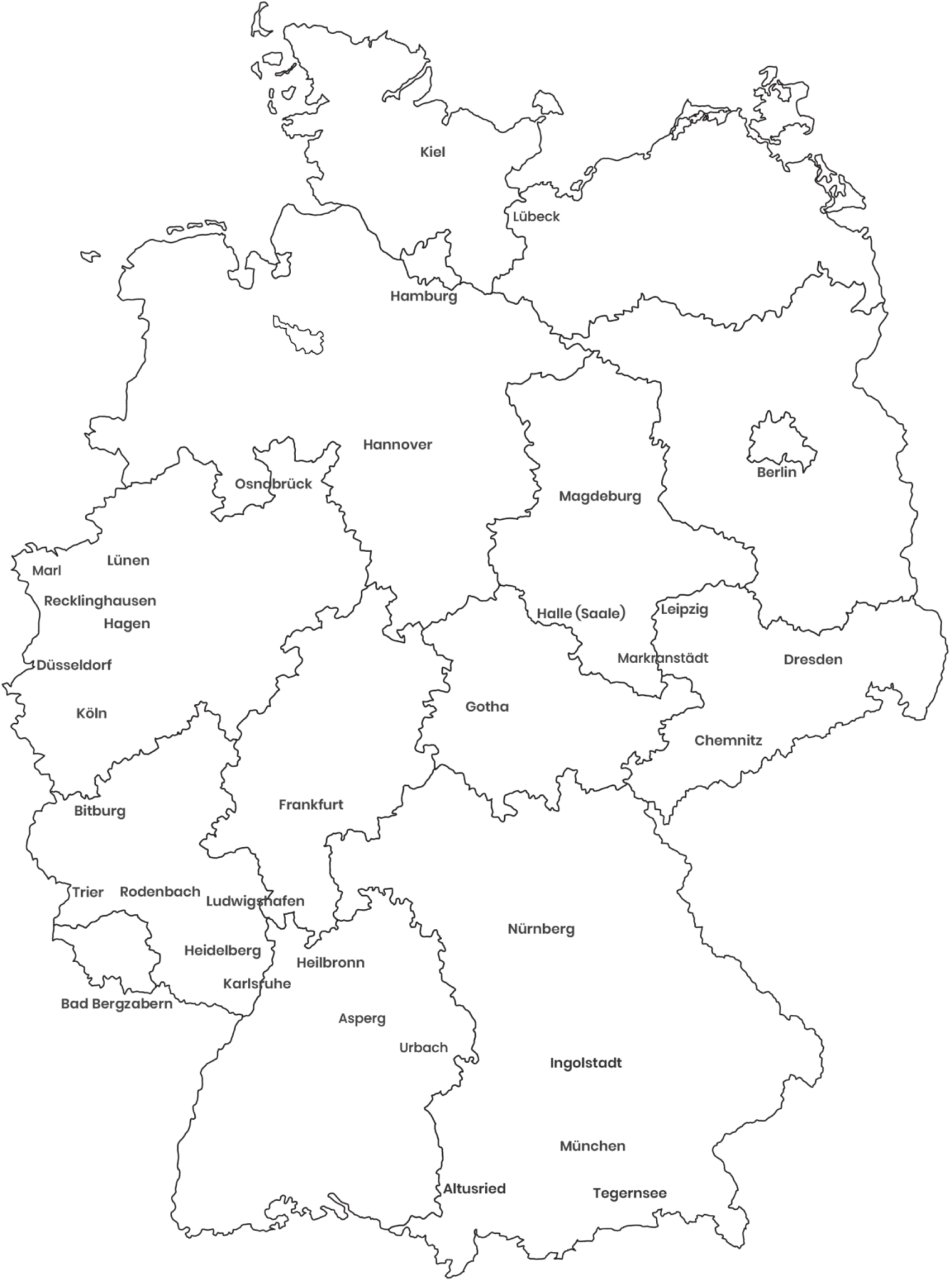 Germany Offices Map